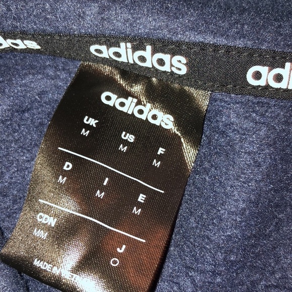 Adidas Navy Blue Pullover Hoodie Sweatshirt - Picture 6 of 6
